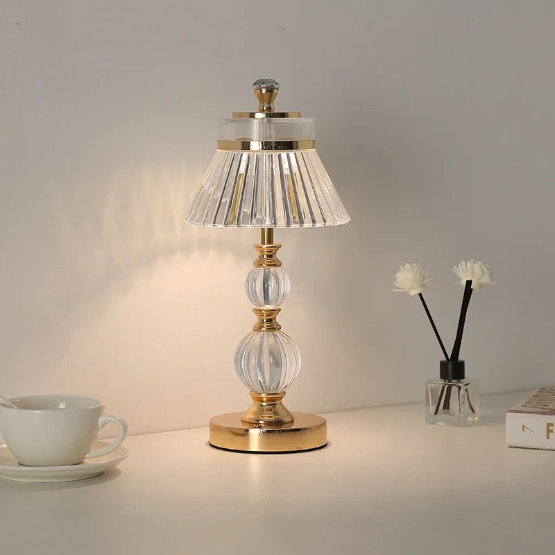 Gold Rechargeable  Lamp with touch sensors