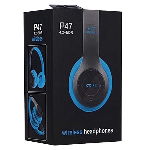 Generic Original One Voice P47 Bluetooth 4.2 Headphone Wireless Earphone Hands Free Music Headset- Colour may vary