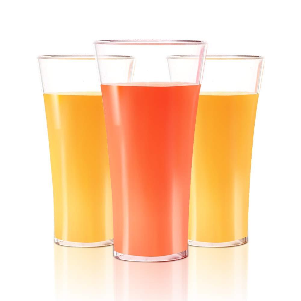 Glasses on sale of juice