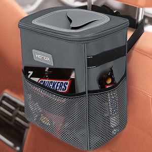 Spillproof car trash can & organiser