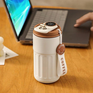 Smart temperature display flask