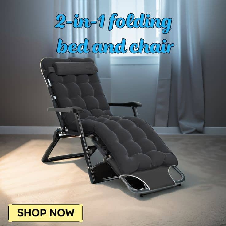 Multi purpose 2in1 folding bed& chair