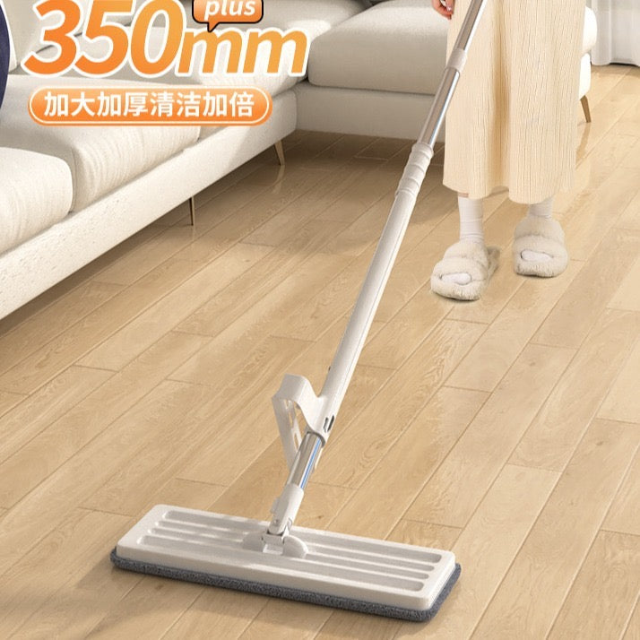 Self squeezing long handle mop