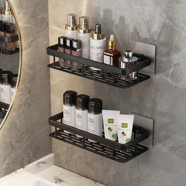 Mettalic bathroom shelves set