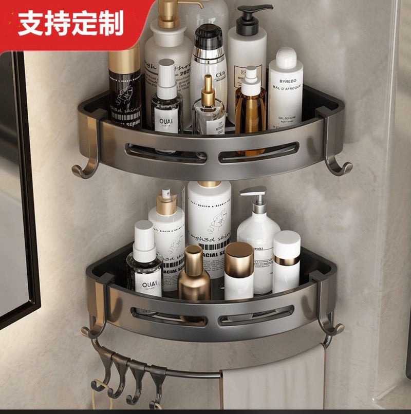 Mettalic bathroom shelves set of 2