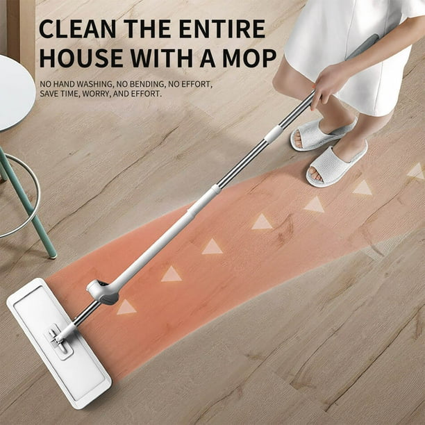 Self squeezing long handle mop