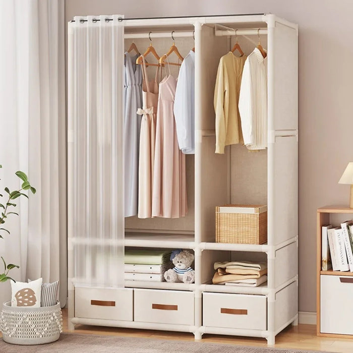 Simple Wardrobe Storage Closet Cabinet Large Capacity  Wardrobe