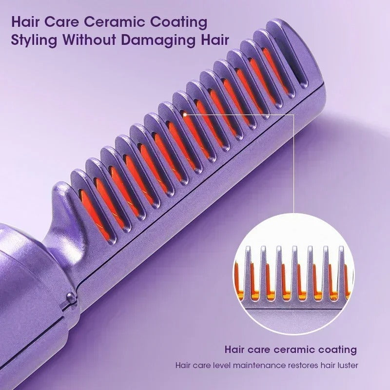 portable mini heat comb wig comb