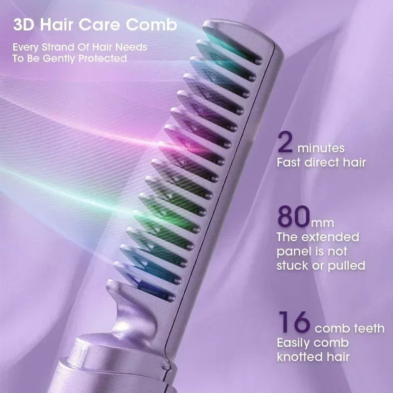 portable mini heat comb wig comb