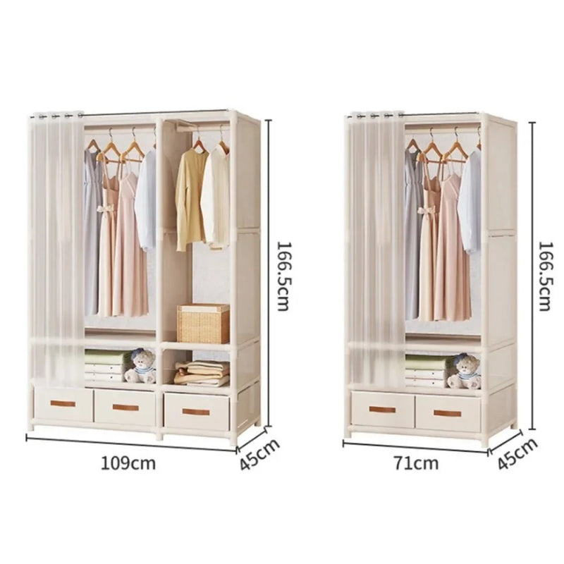 Simple Wardrobe Storage Closet Cabinet Large Capacity  Wardrobe