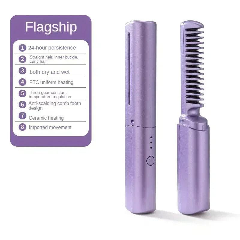 portable mini heat comb wig comb