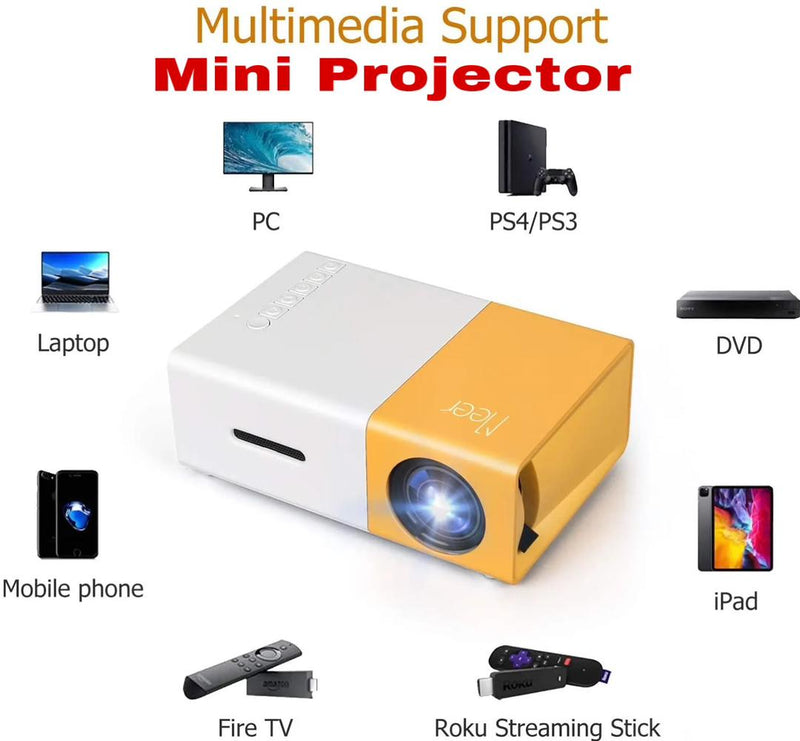 Mini Portable Projector 400-600lumens