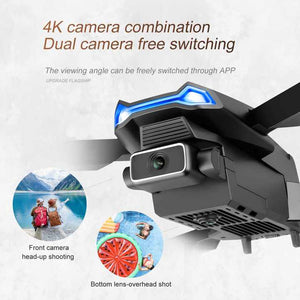 4k Drone With HD Dual Camera mini WiFi Fpv Visual