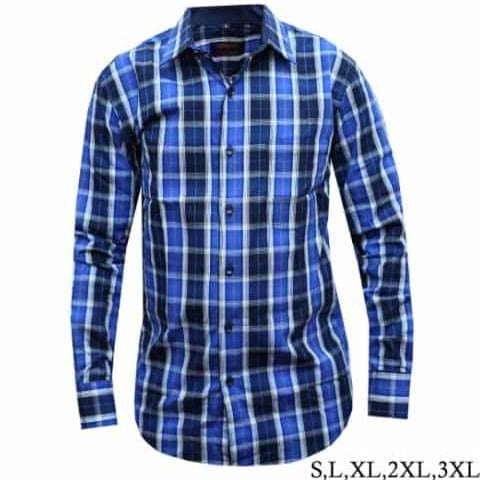 Checkered shirt-long sleeved