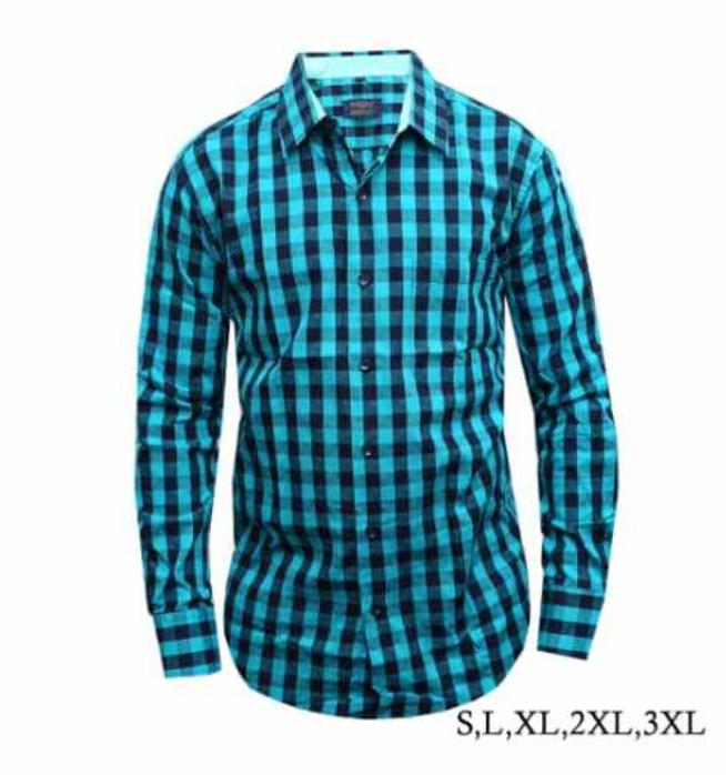 Checkered Cotton Shirt-Long sleaved