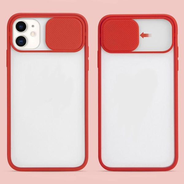 Iphone 11 camera slide rubber phone cover