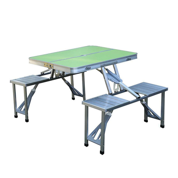 Portable and foldable camping table
