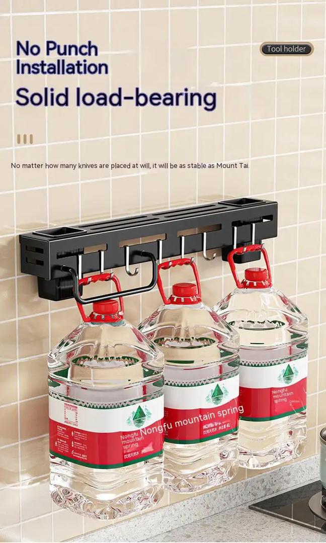 Wall mounted kitchen Rack-no drill needed