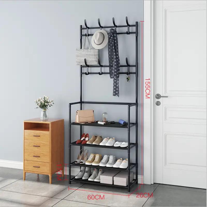 Shoe rack and clothes hanger