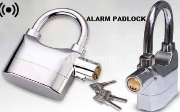 2pcs stainless Steel Anti theft Alarm Padlock