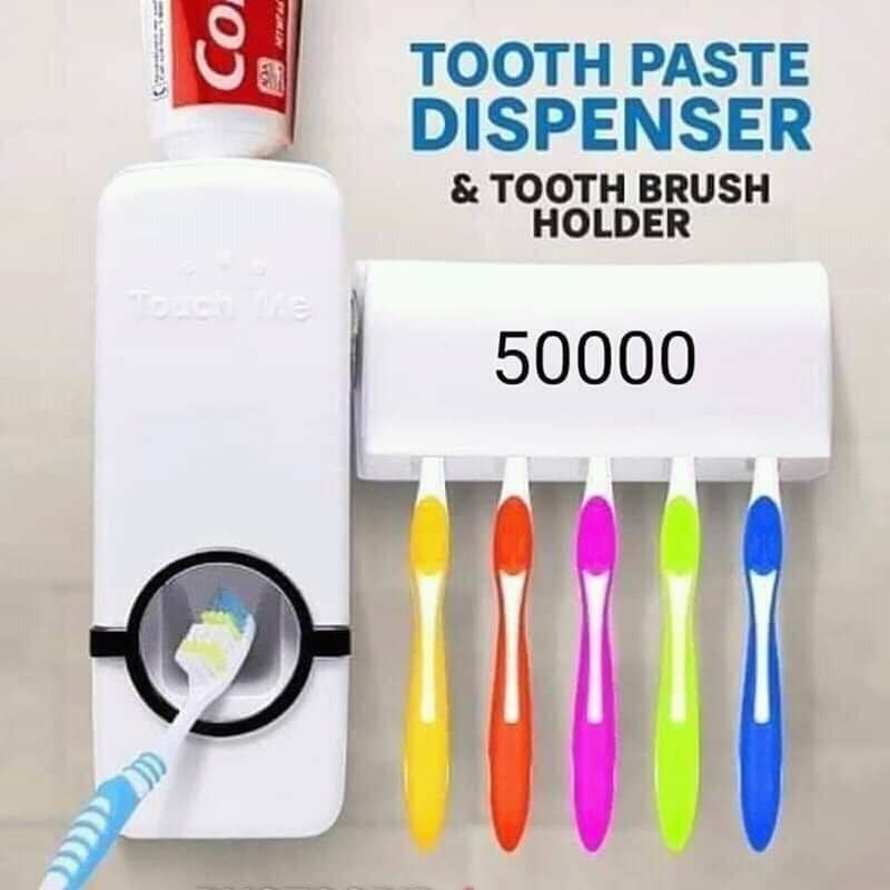 Generic Toothpaste Dispenser annd Toothbrush Holder