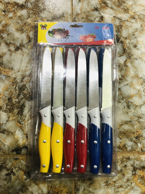 Stainless steel bread knives set 12pcs
