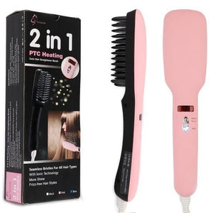 Hair straightener 2 in 1 with iron