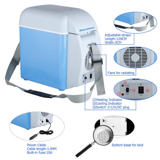 Car Cooling and warming refrigerator 7.5ltr