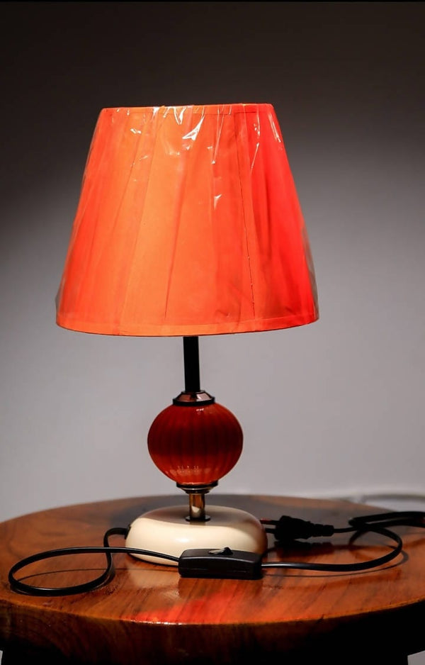 Orange bedside lamp/table lamp